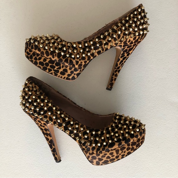 Steve Madden Spike Platform Leopard Heels - Picture 4 of 6